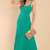 Clothing Red Dress Maxi Dresses | Skip In My Step Maxi Dress Green