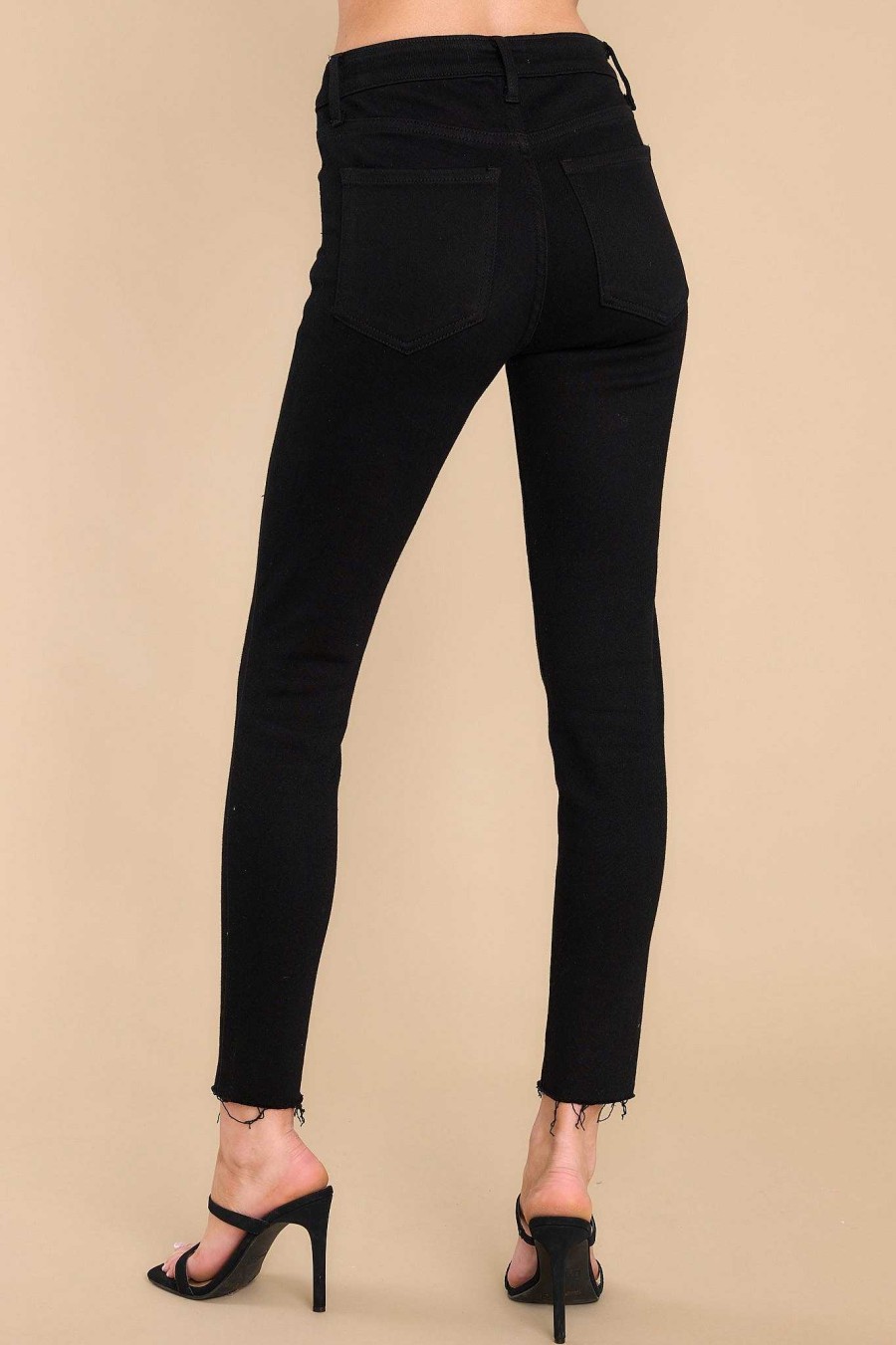 Clothing Just Black Cropped Denim | Can'T Pass These By Skinny Jeans Black
