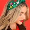 Accessories Red Dress Hair Accessories | Christmas Bulbs Headband Green