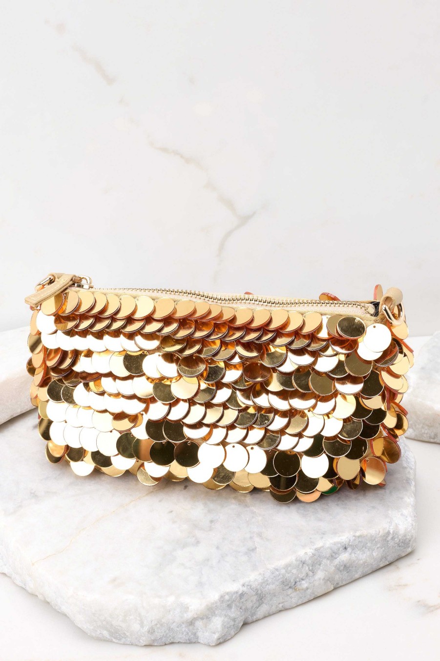 Accessories Red Dress Clutches & Pouches | All Nostalgic Bag Gold