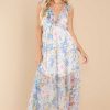 Clothing Red Dress Maxi Dresses | A Million Reasons Floral Print Maxi Dress White