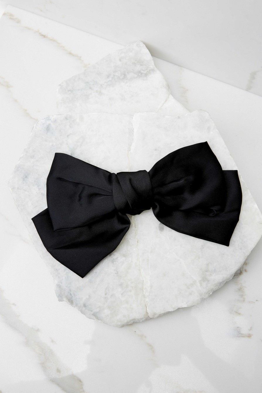 Accessories Red Dress Hair Accessories | Hello Darling Bow Black