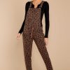 Clothing Z Supply Jumpsuits | The Leopard Overalls French Roast