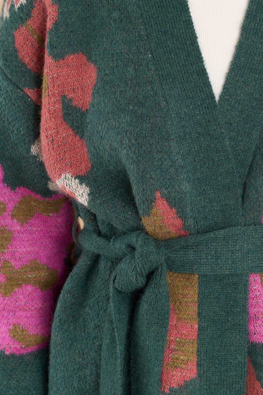 Clothing Red Dress Casual Tops | Refreshing Take Floral Cardigan Hunter Green
