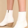 Shoes Red Dress Ankle Booties | Check My Step Booties White