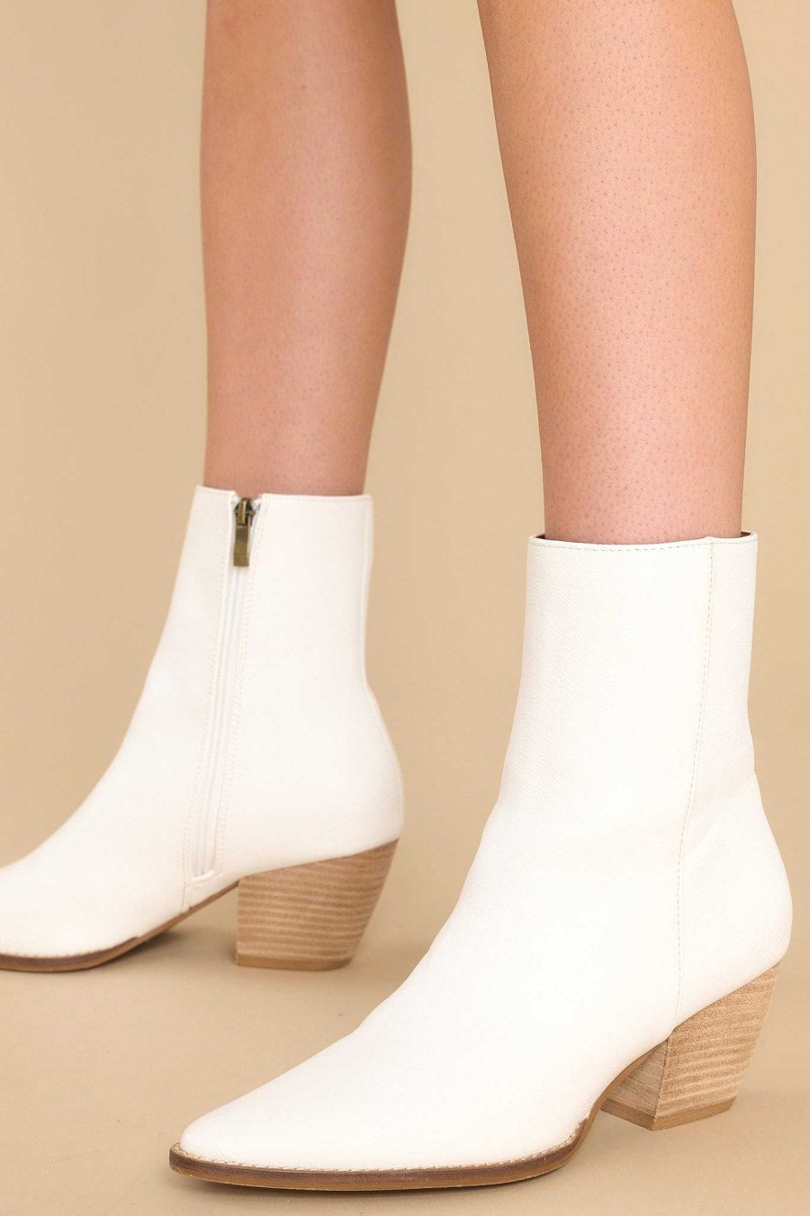 Shoes Red Dress Ankle Booties | Check My Step Booties White
