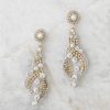 Jewelry Red Dress | Sound Of Waves Shell Beaded Earrings Silver