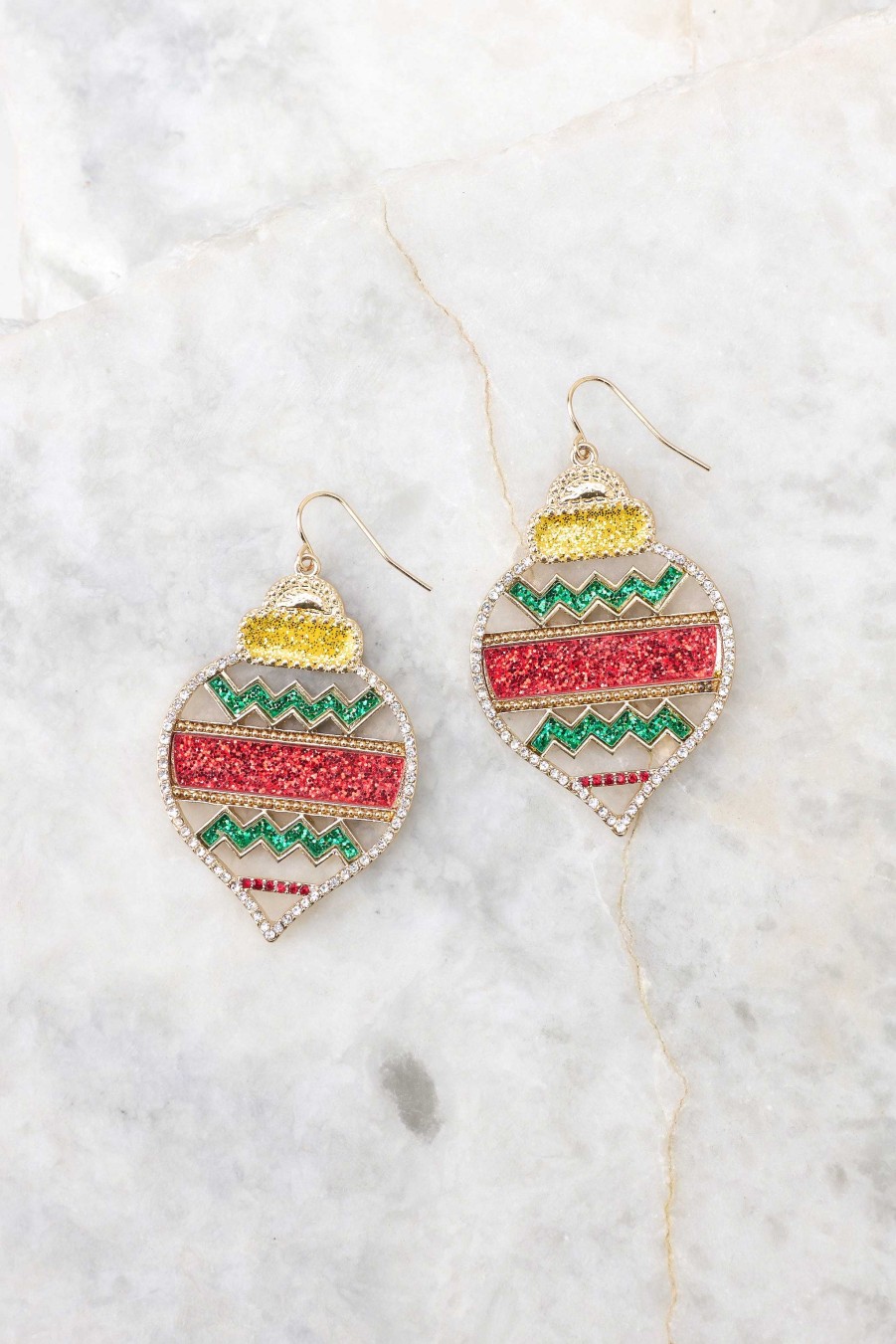 Jewelry Red Dress | Holiday Elegance Earrings Red