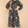 Clothing Olivia James The Label Midi Dresses | Evelyn Exotica Dress Black