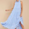 Clothing Red Dress Maxi Dresses | Take Me Dancing Maxi Dress Pale Blue