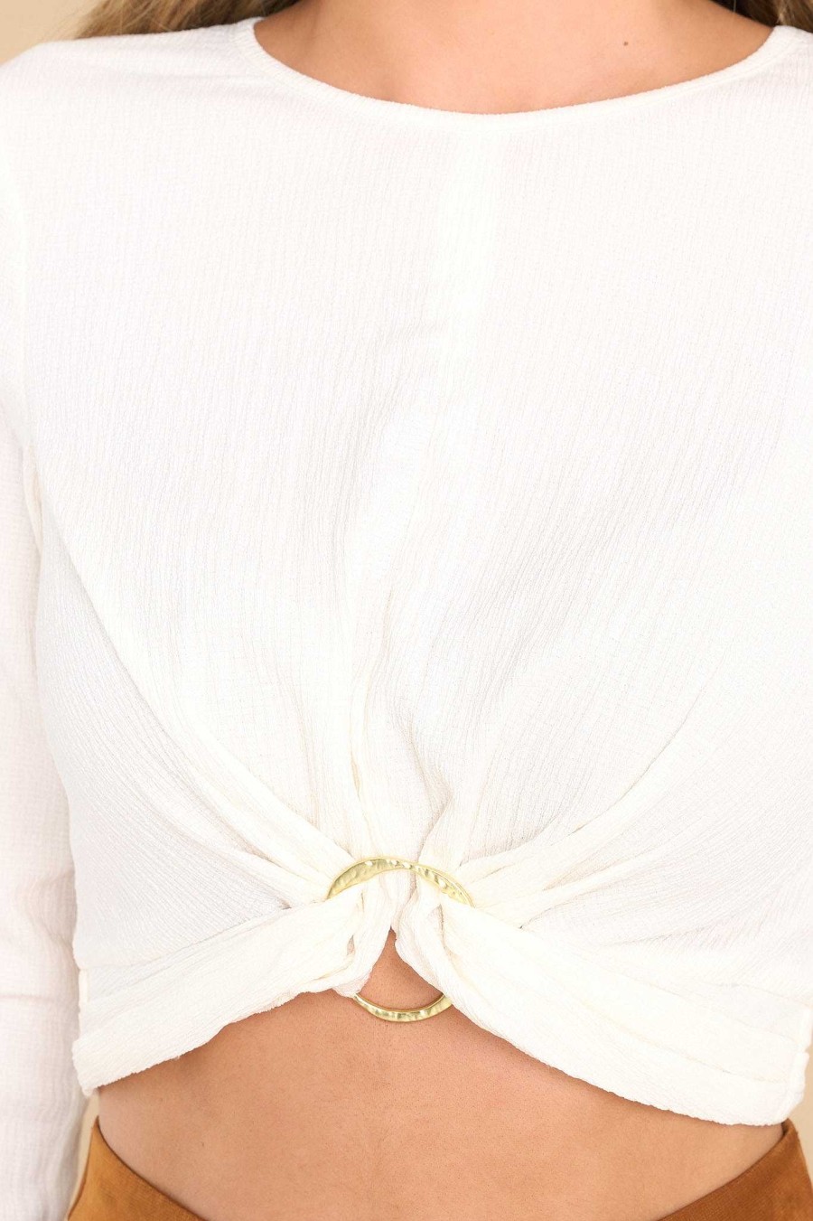 Clothing MINKPINK Casual Tops | Unity Ring Detail Top White