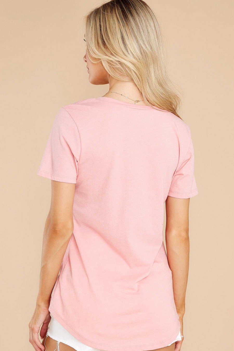 Clothing Z Supply Casual Tops | Pocket Tee Guava