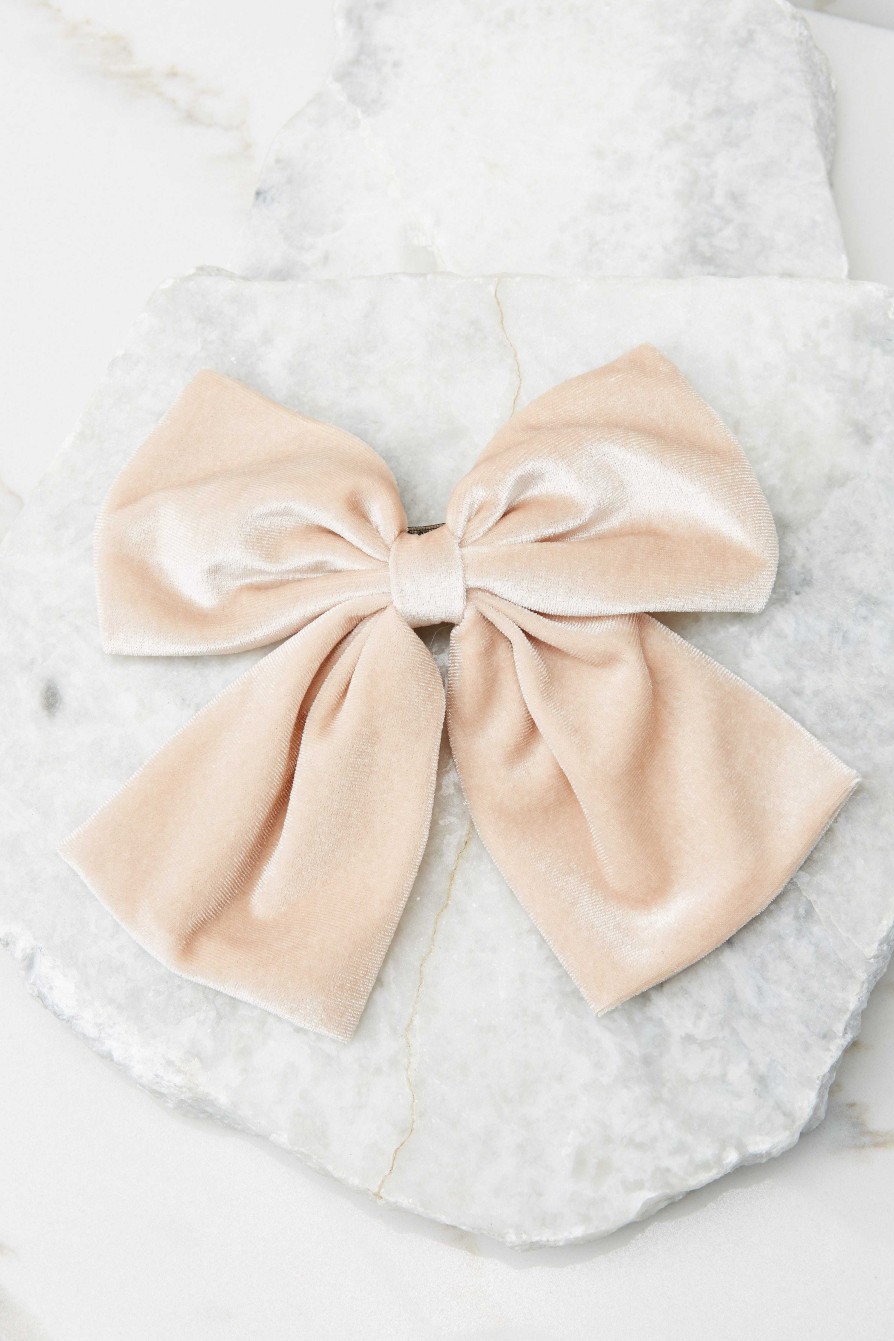 Accessories Red Dress Hair Accessories | Perfectly Darling Bow Ivory
