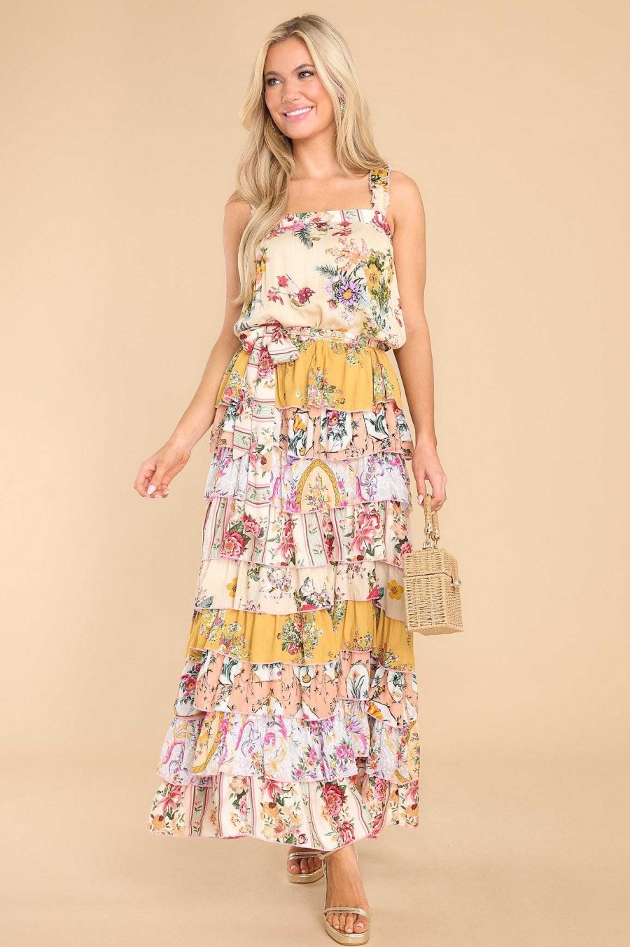 Clothing Barok Paris Maxi Dresses | Precious Affection Print Maxi Dress Multi