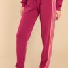 Clothing PJ Salvage Loungewear Bottoms | Retro Rockies Pj Pants Deep Raspberry