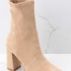 Shoes Red Dress Ankle Booties | I Mean Love Ankle Booties Tan