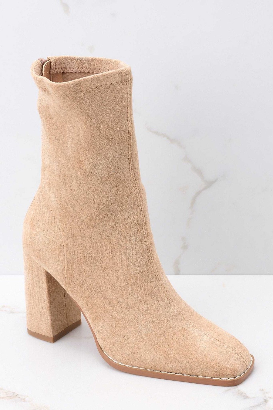Shoes Red Dress Ankle Booties | I Mean Love Ankle Booties Tan