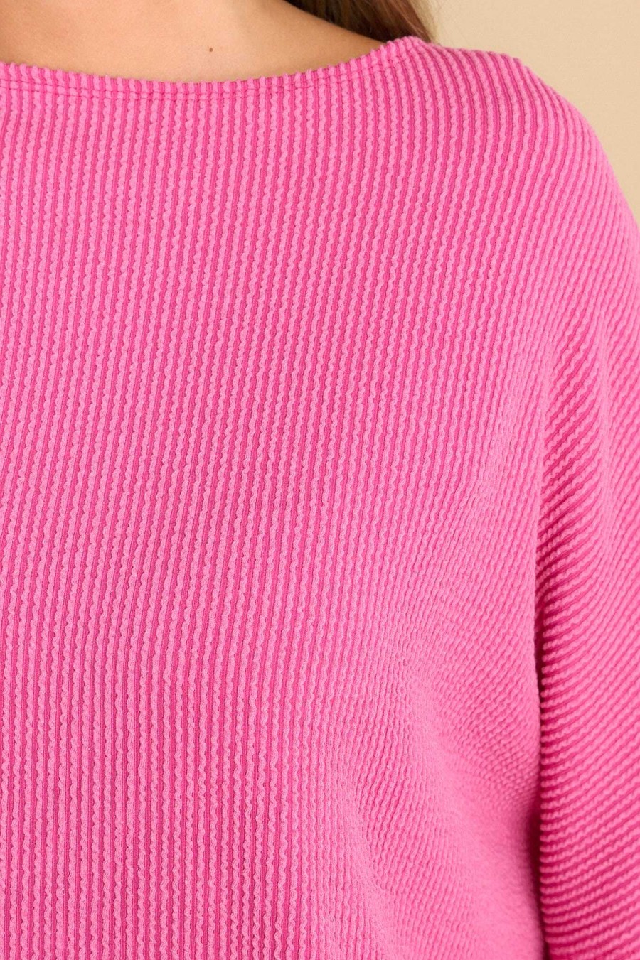 Clothing Red Dress Casual Tops | Refreshing Beauty Top Fuchsia