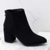 Shoes Red Dress Ankle Booties | Game Plan Booties Black