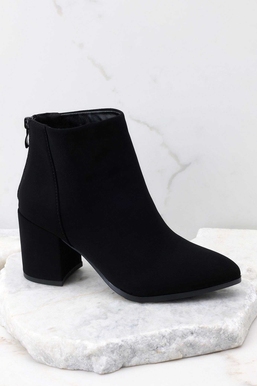 Shoes Red Dress Ankle Booties | Game Plan Booties Black