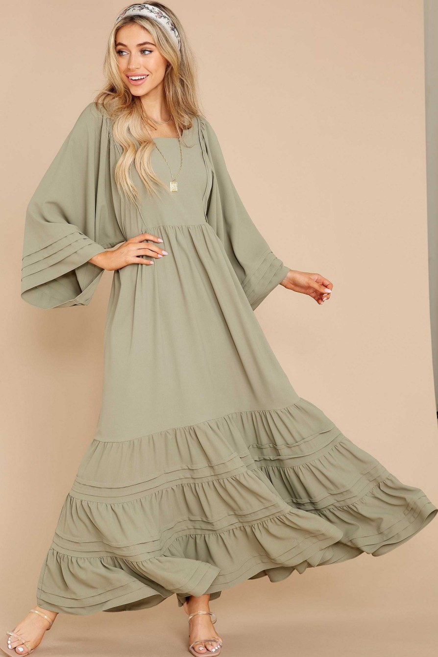 Clothing Red Dress Maxi Dresses | Clean Slate Maxi Dress Sage