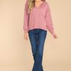 Clothing Red Dress Casual Tops | It'S Your Place Top Dusty Rose