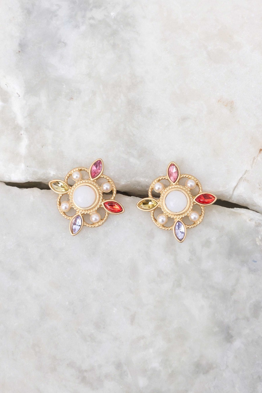 Jewelry Red Dress | Going Out Tonight Gold Earrings Multi