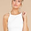 Clothing Red Dress Tank Tops | Final Decision Tank Top White