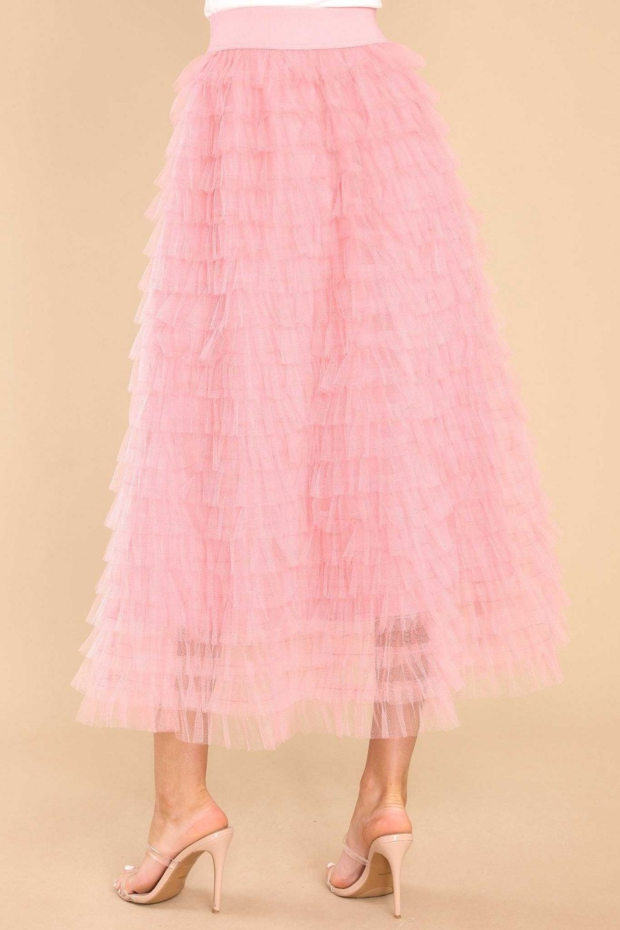 Clothing Aura Skirts | Good Luck Charm Tulle Skirt Pink