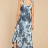 Clothing Red Dress Maxi Dresses | Easily Swayed Tie Dye Maxi Dress Blue