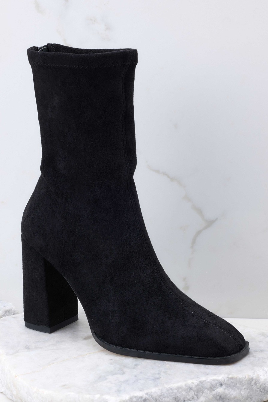 Shoes Red Dress Ankle Booties | I Mean Love Ankle Booties Black
