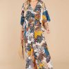 Clothing Red Dress Maxi Dresses | Party In Palm Tropical Print Dress Teal