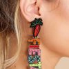 Jewelry Red Dress | You'Re Invited Multi Beaded Earrings Red