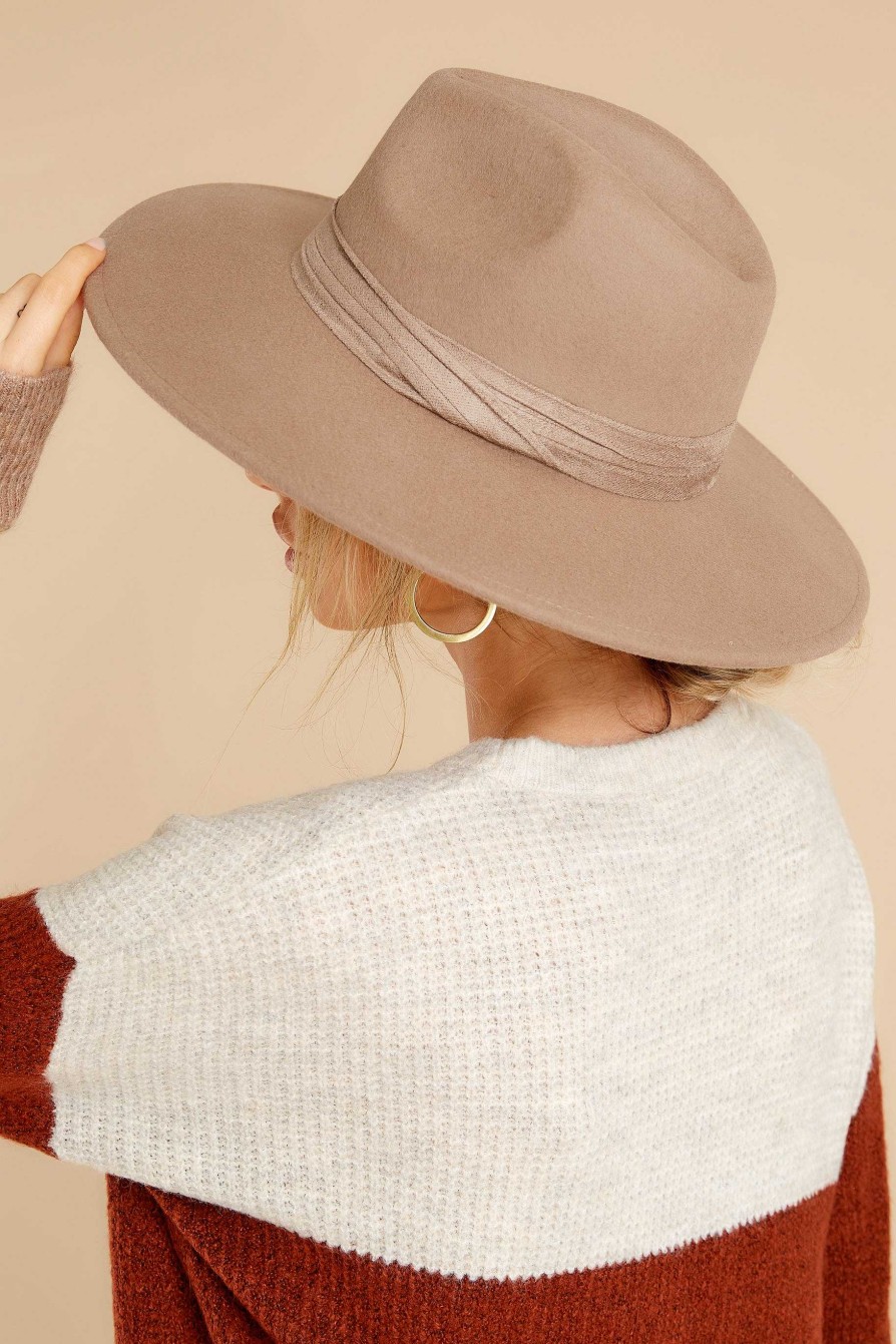 Accessories Red Dress Hats | Profiles Well Hat Taupe