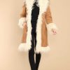 Clothing Blank NYC Coats | Fame Story Faux Fur Afghan Coat Tan