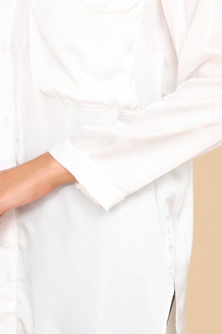 Clothing Red Dress Casual Tops | When The Sun Sets Top Ivory