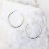Jewelry Red Dress | Back To The Start Hoop Earrings Silver