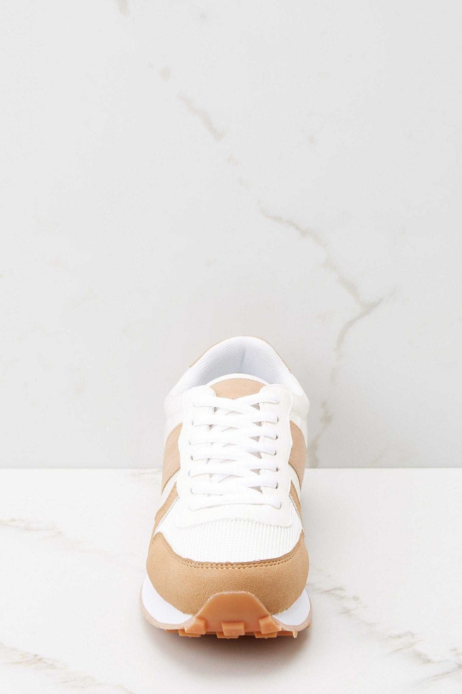 Shoes Red Dress Printed Sneakers | Authentic Power Sneakers Tan