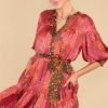 Clothing Alden Adair Mini Dresses | Charlotte Funky Town Dress Red