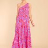 Clothing Red Dress Maxi Dresses | Where To Go Multi Print Maxi Fuchsia