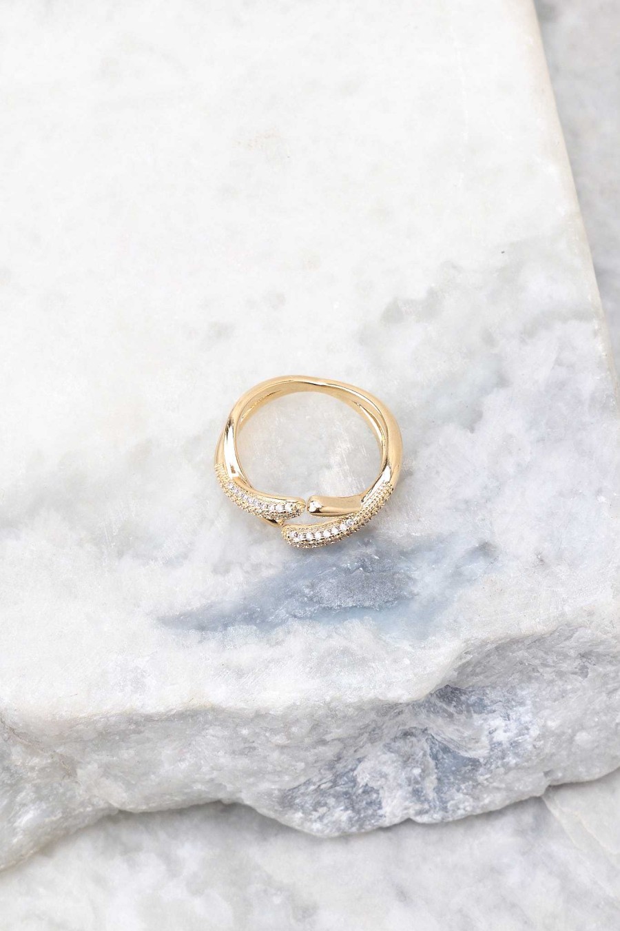Jewelry Red Dress | Radiating Romance Ring Gold