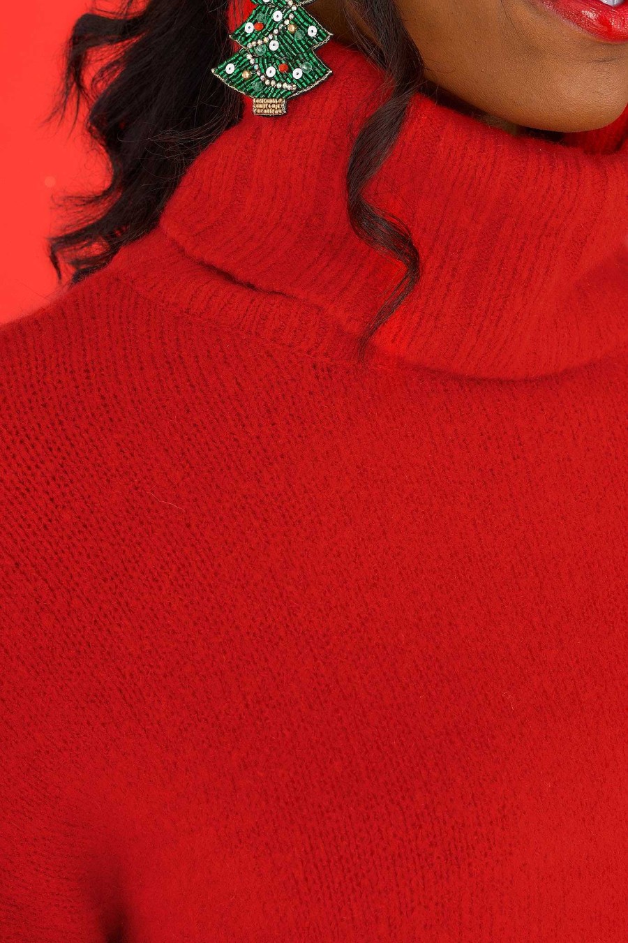 Clothing Fable Sweaters | Say Anything Sweater Red