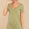 Clothing Z Supply Mini Dresses | The Organic Cotton T Shirt Dress Light Sage