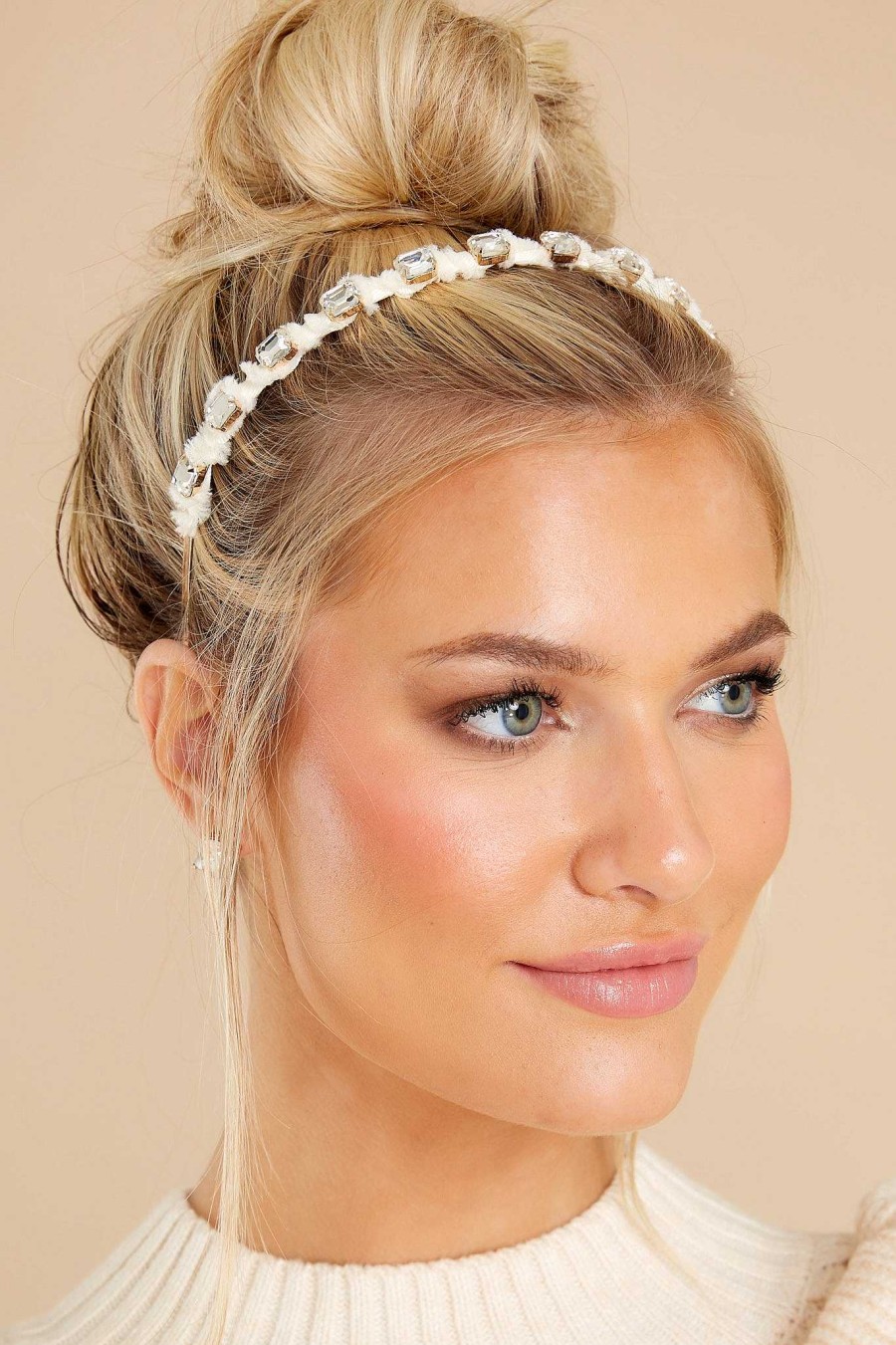 Accessories Red Dress Hair Accessories | It'S A Secret Headband Ivory