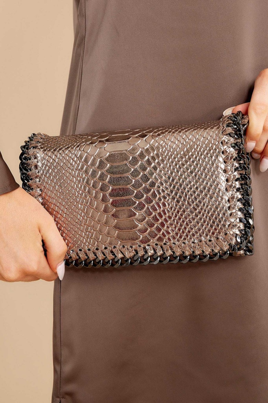 Accessories German Fuentes Clutches & Pouches | In High Places Clutch Bronze