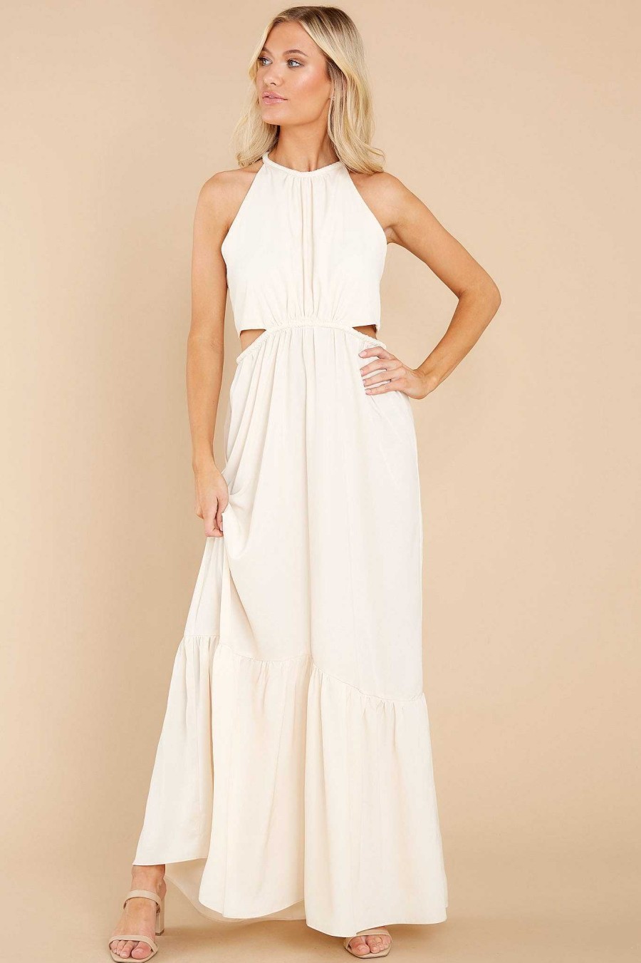 Clothing Red Dress Maxi Dresses | Catch The Breeze Maxi Dress Cream