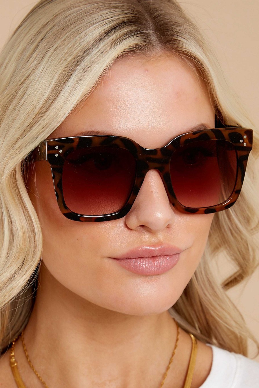 Accessories Red Dress Sunglasses | Bright Side Tortoise Brown Fade Sunglasses Brownfade Tortoise