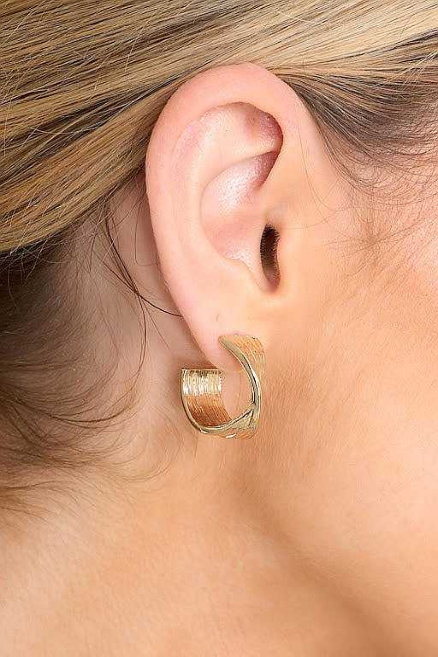 Jewelry Red Dress | Too Divine Hoop Earrings Gold
