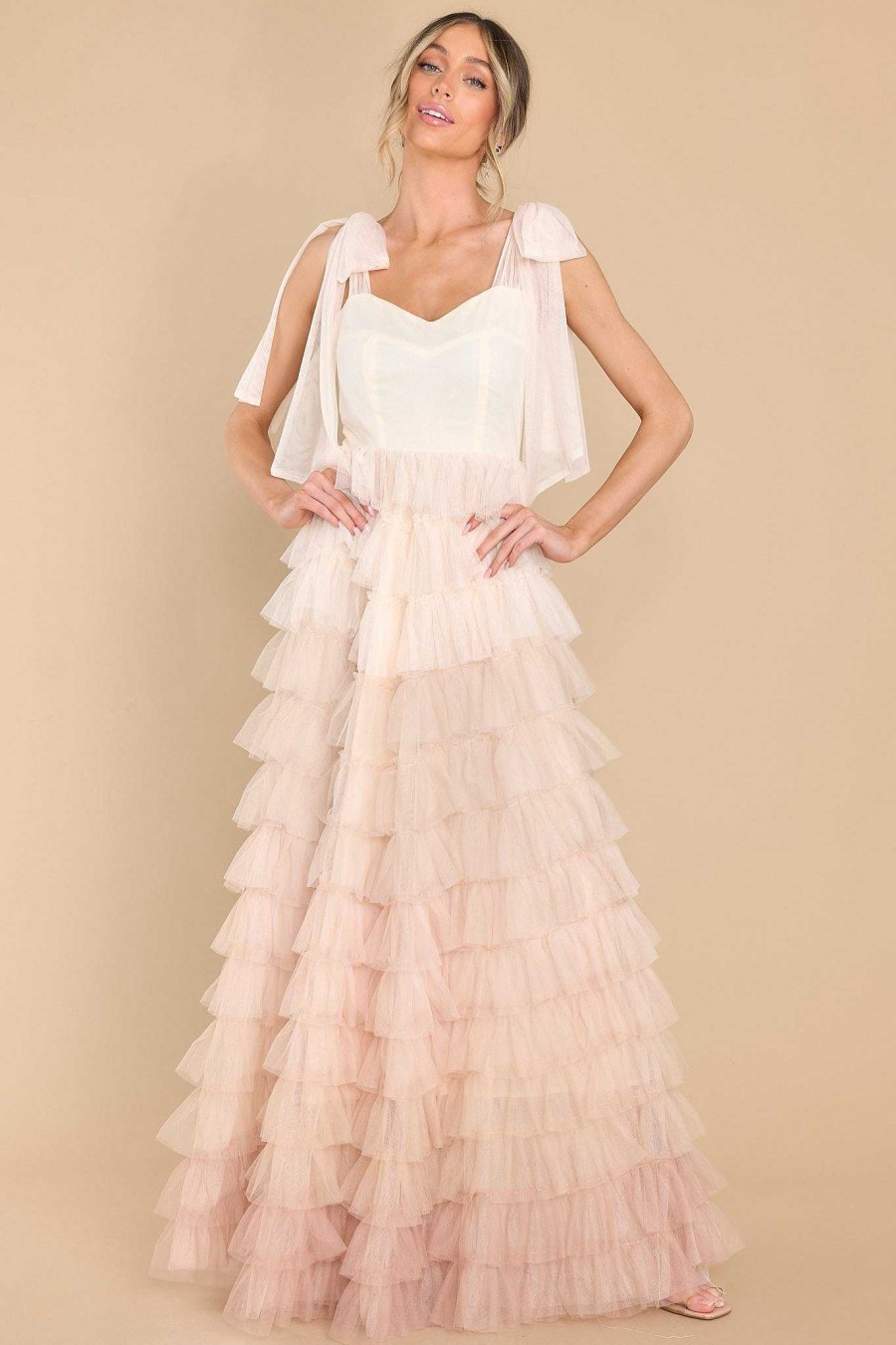 Clothing Aura White Dresses | Feel My Love Maxi Dress Ivory