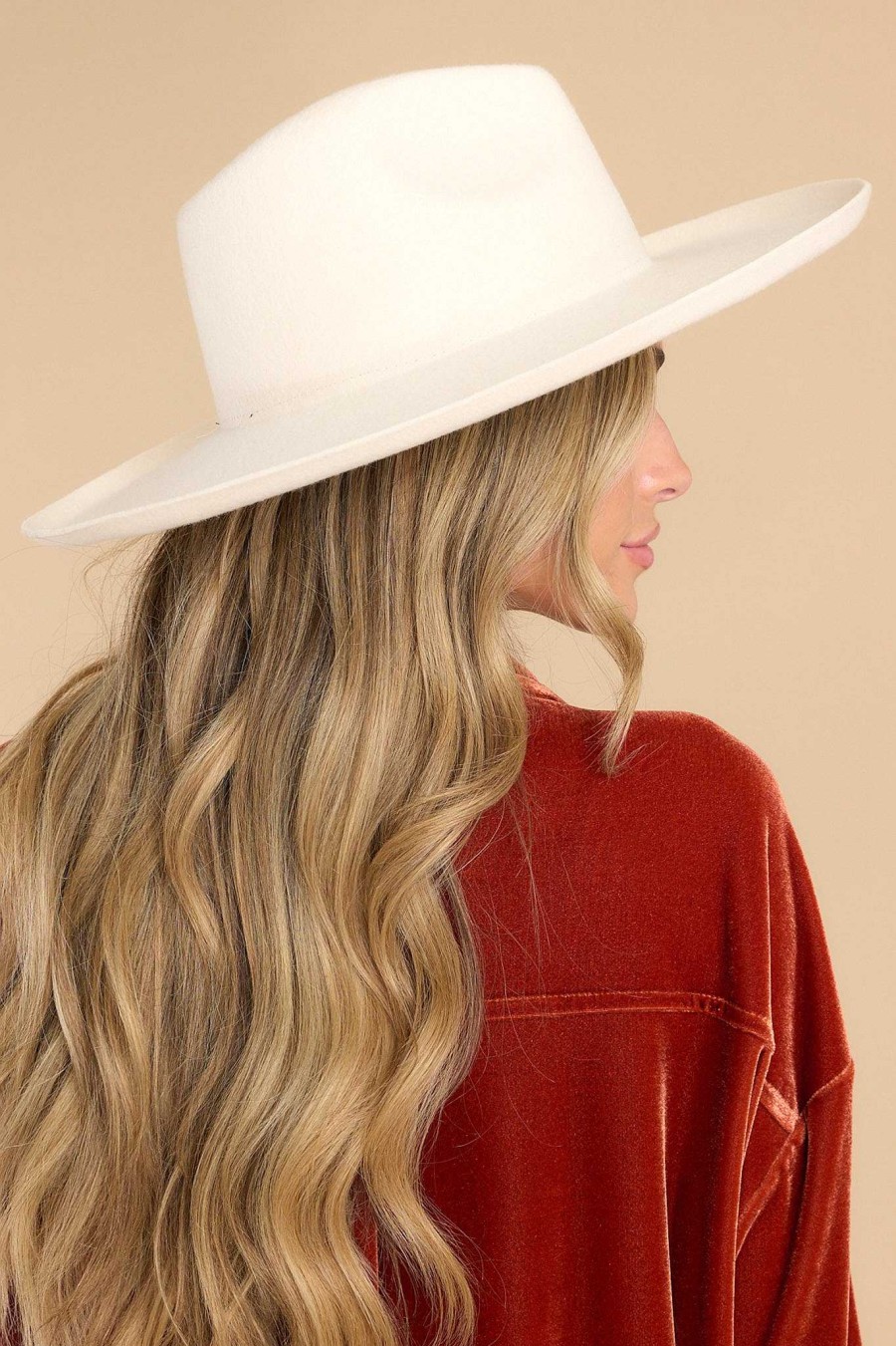 Accessories Lack of Color Hats | Melodic Fedora Ivory